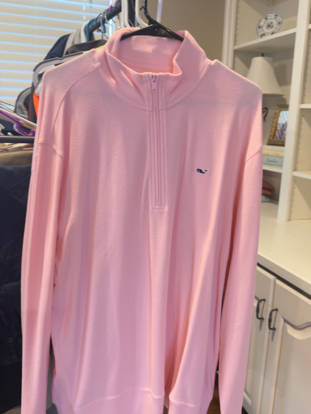 Vineyard Vines Pink Quarter-Zip Pullover